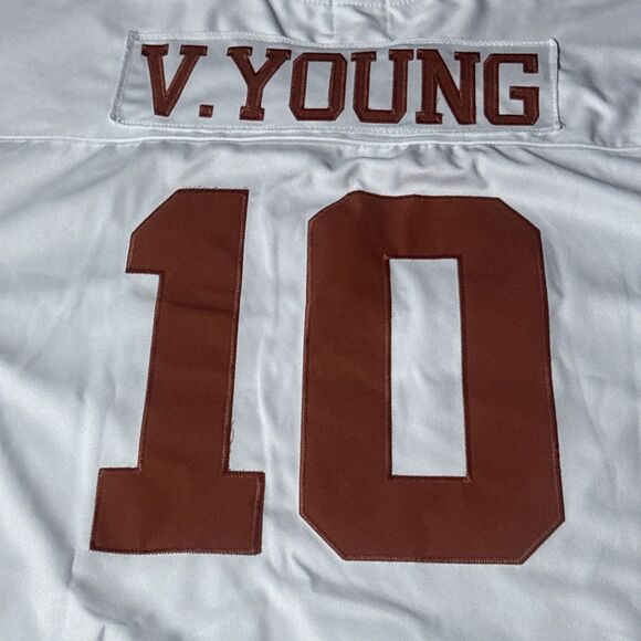 Texas Longhorns Football Jersey Vince Young Rose Bowl Gridiron Greats Size 54 - Picture 11 of 11